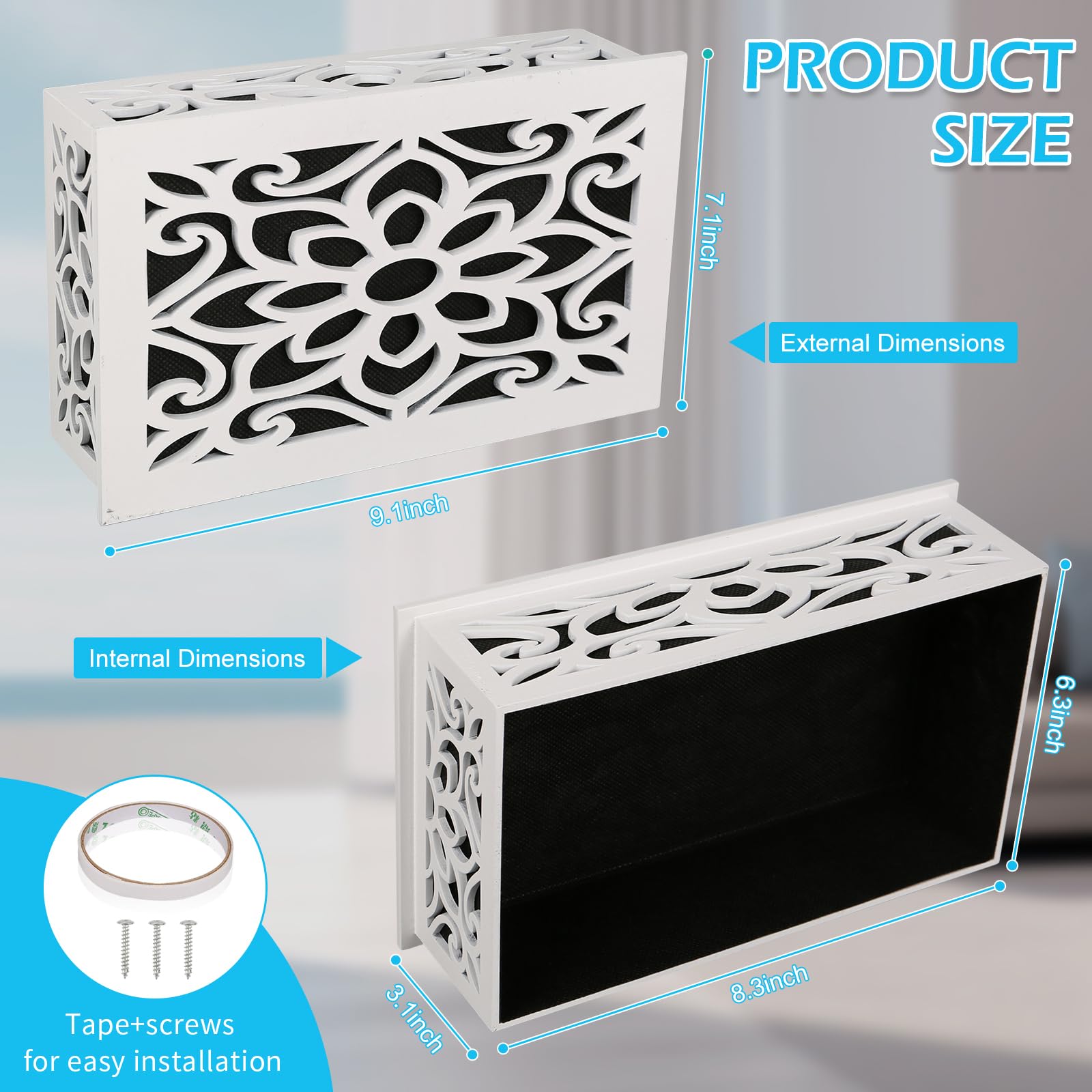 Doorbell Chime Cover Box Only, Inside Decorative Wooden