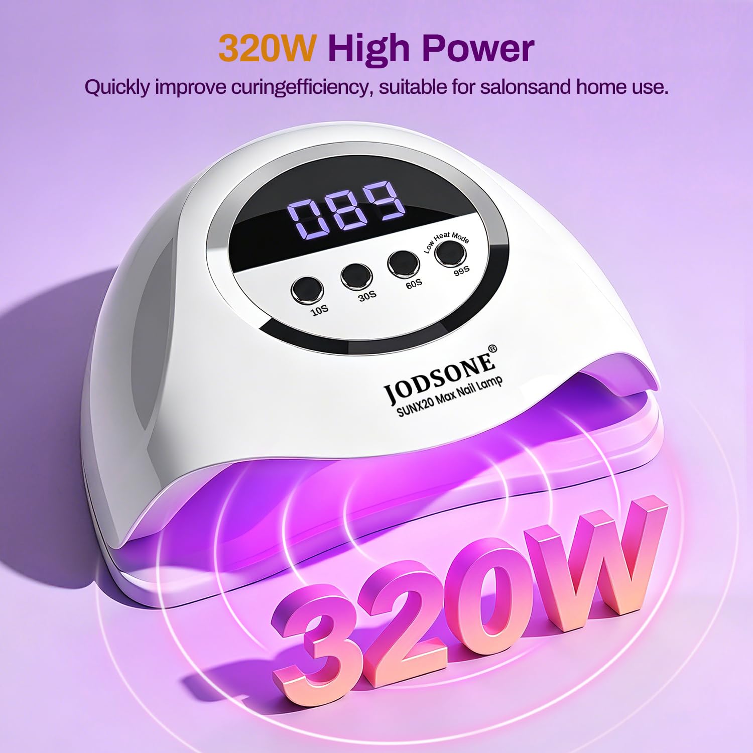 Amazon.co.jp: JODSONE U V LED ネイルランプ 320W ジェルポリッシュ用