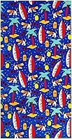 Vista 22 de YIFONTIN Toalla de playa para niños, manta de terciopelo suave y absorbente, 100% algodón, 51.0 x 25.5 pulgadas, regalo para baño, natación