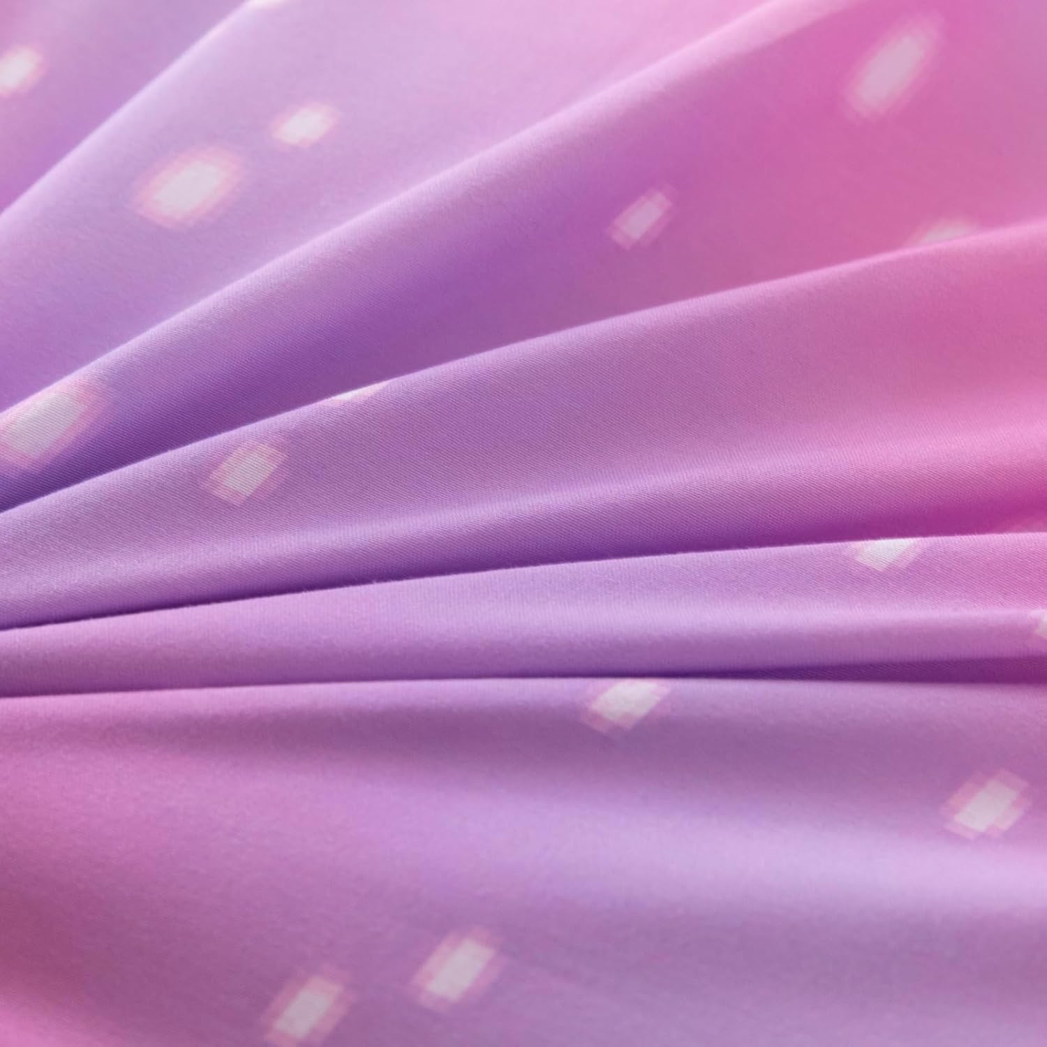 6Pcs Pink Comforter Set Full for Kids Girls, Pink Art Tie Dye Bedding Sets with Sheets, Bed in A Bag Full(1 Comforter, 1 Flat Sheet, 1 Fitted Sheet, 1 Cushion Cover, 2 Pillowcases) - Image 8