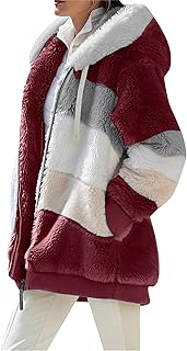 Sudaderas De Peluche Para Mujer Sudadera Con Capucha Esponjosa Doble Difusa Informal Color Sólido Cálido y Elegante Suéter Con Cremallera y Bolsillos