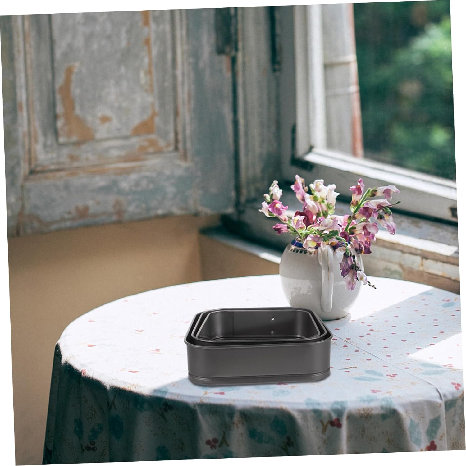 Mobestech 3pc Square Cake Molds Non-stick Carbon Steel Honeycomb Baking Trays Cake Comb Pan