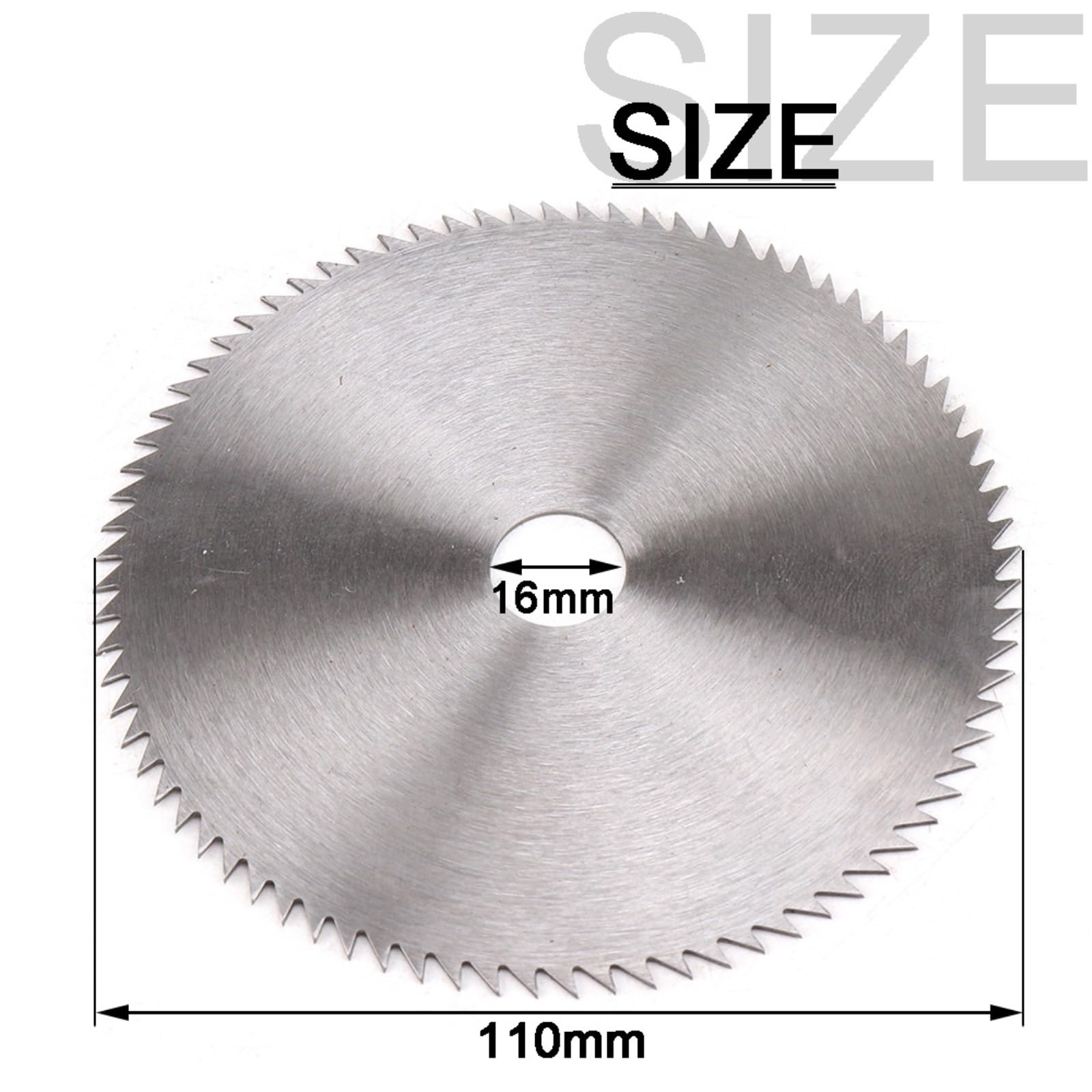 Brzeszczot do cięcia metalu 4,5-calowy brzeszczot HSS Mini stalowa tarcza tnąca Narzędzie obrotowe 16/20 mm Otwór Drewno Plastik Aluminium Metal(16mm Bore,2pcs)