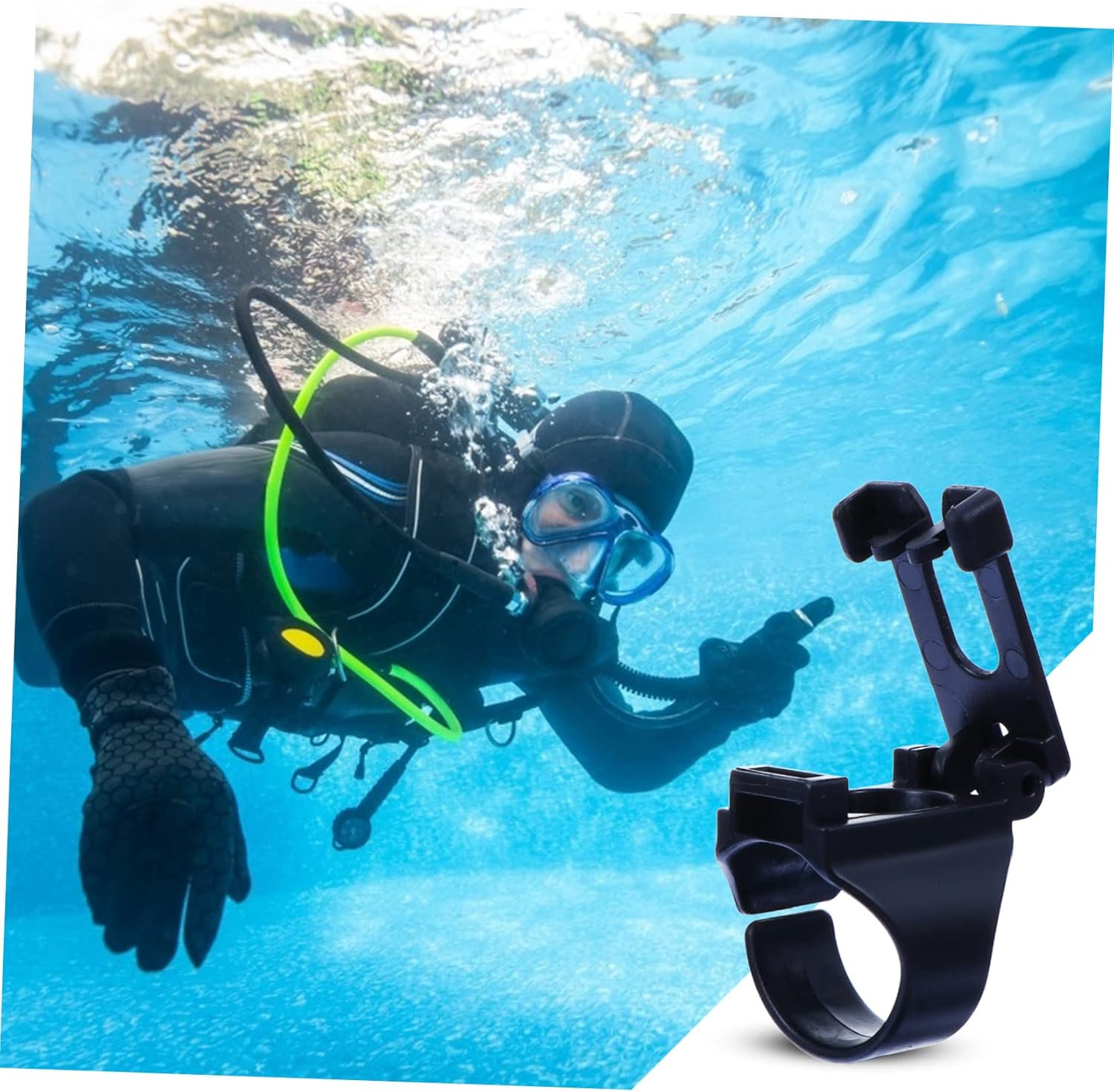 Happyyami Snorkel Buckle Snorkel Keeper Snorkel Retainer Snorkel Mask Retainers Durable Snorkel Strap Rope Diving