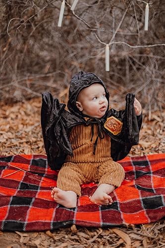 Miniatura 2 de USKIDKK Disfraz de bruja Hocus Poccus con capucha para bebés y niñas pequeñas para Halloween