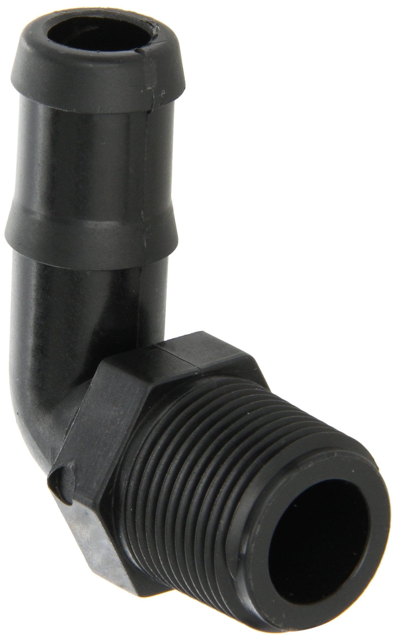 Banjo HB025-90 Polypropylene Hose Fitting, 90 Degree Elbow, 1/4