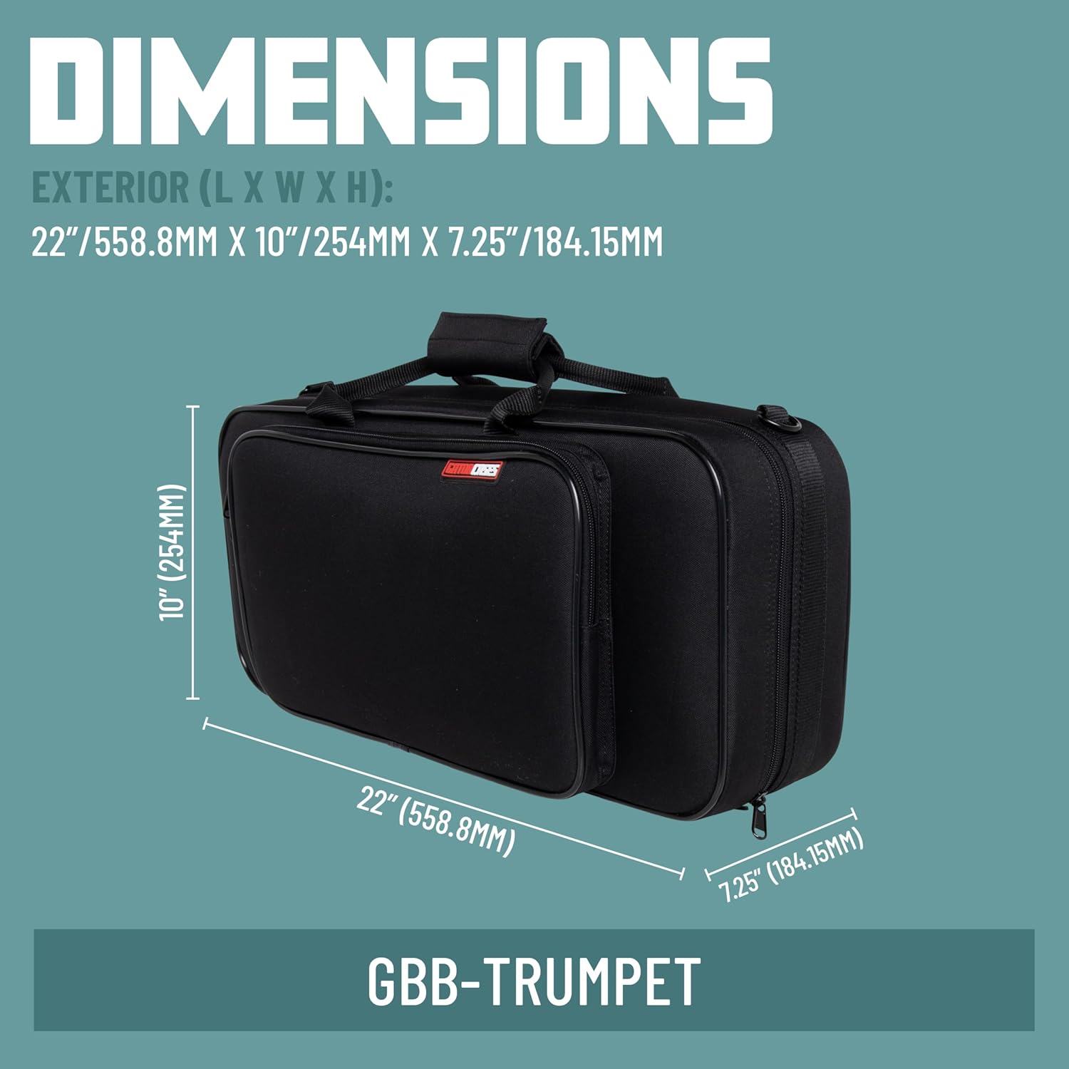 Gator Cases Largo Series Lightweight Beginner Case for Bb Trumpet; (GBB-TRUMPET)