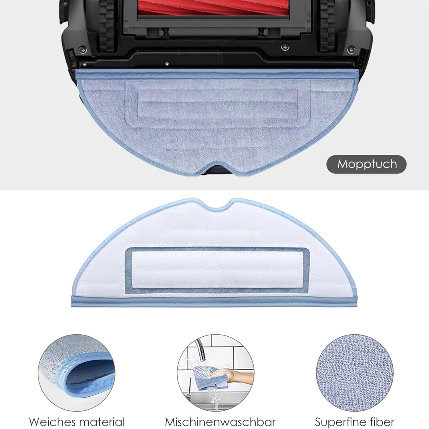 Mop And Filter Set Sweeping Robot Mop Pad Replacement Part Filter Sweeping Robot Replacement For T7s