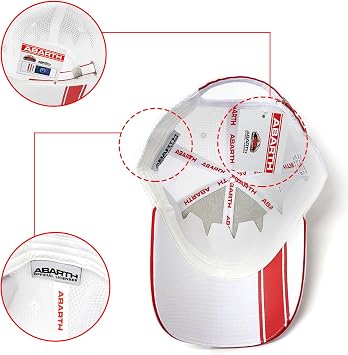 Abarth 18104 21734 Official Summer Cap, White