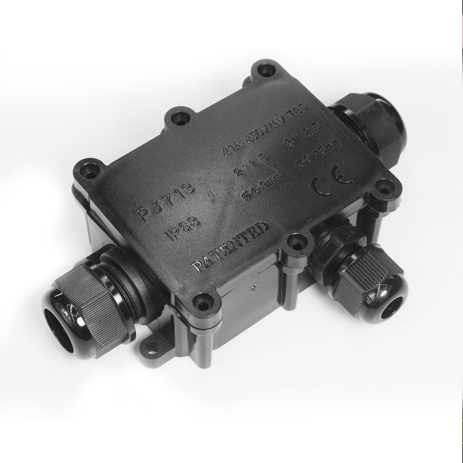 amiciTools 3-Way Junction Box – IP68 Waterproof Heavy-Duty Electrical Connector (450V 41A) for Cable Terminals| Fire-Retardant, Dustproof for Outdoor & Industrial Use-image-10
