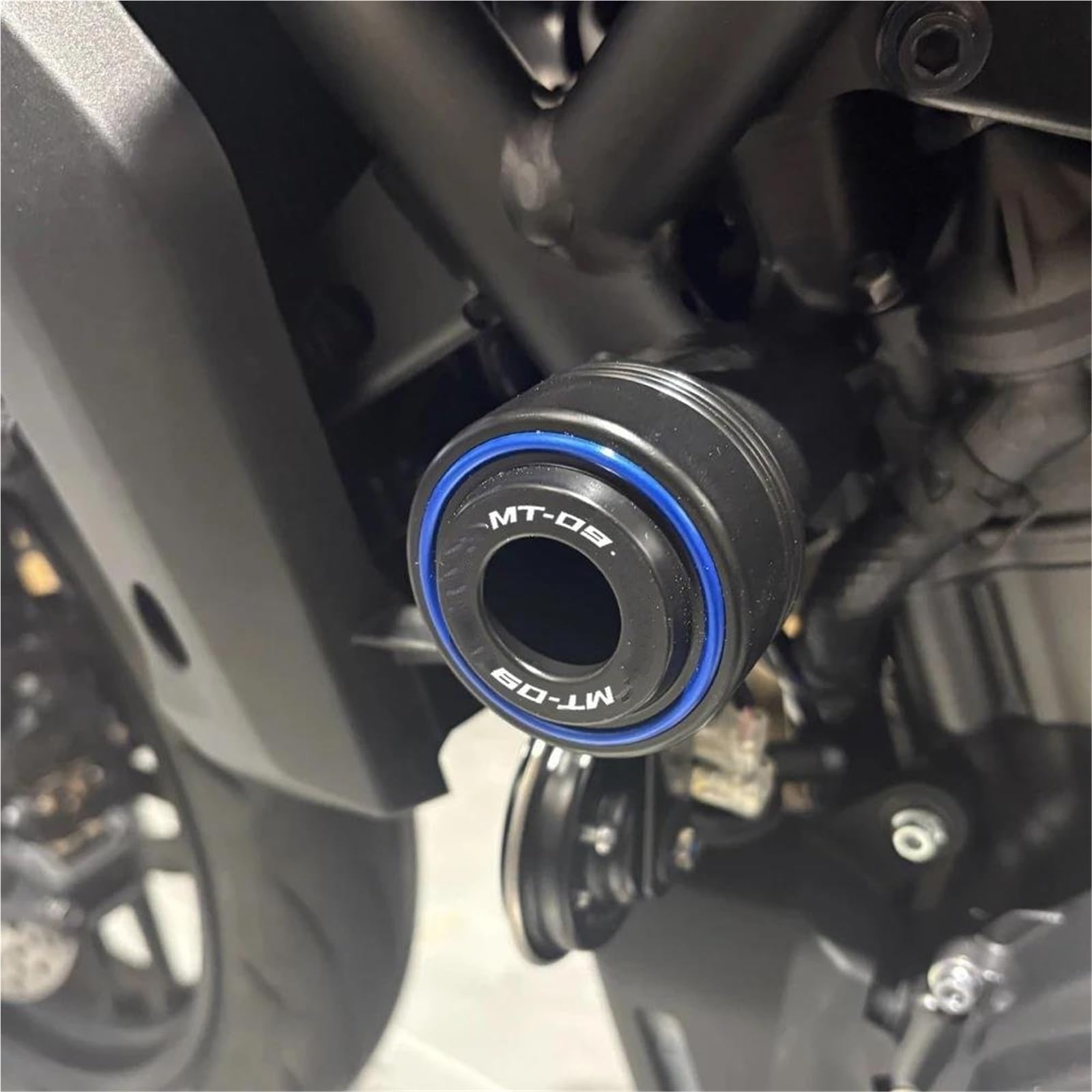 Protector Horquilla Delantera Trasera Motocicleta para Yamaha MT09 MT-09 2014-2020 MT 09 SP MT-09SP 2021-2025 Deslizadores Protector Almohadilla Choque Horquilla Rueda Moto(Titanio,Delantero Trasero)