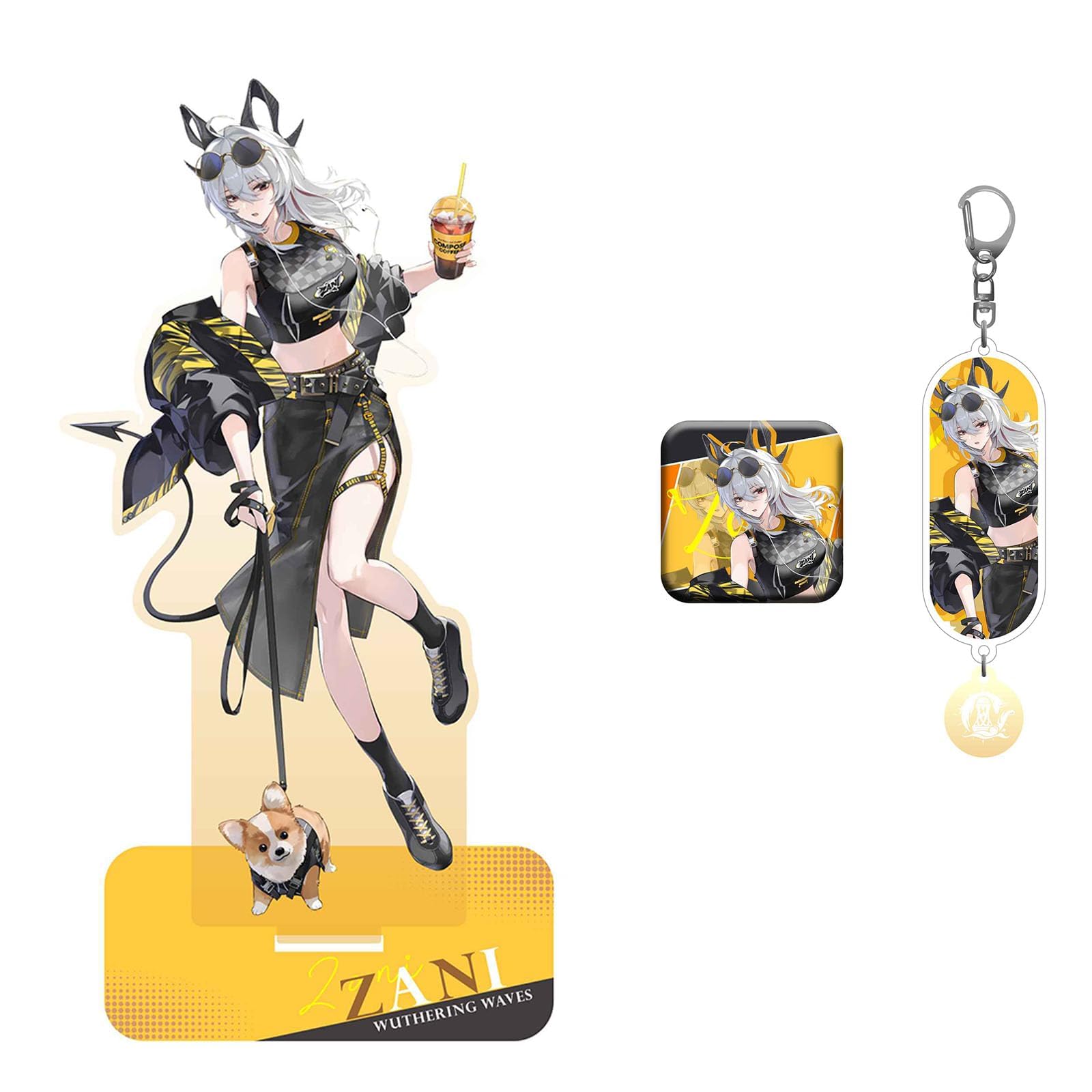 鳴潮 コンポーズコーヒー ブラント 韓国 限定 キーホルダー 3点セット