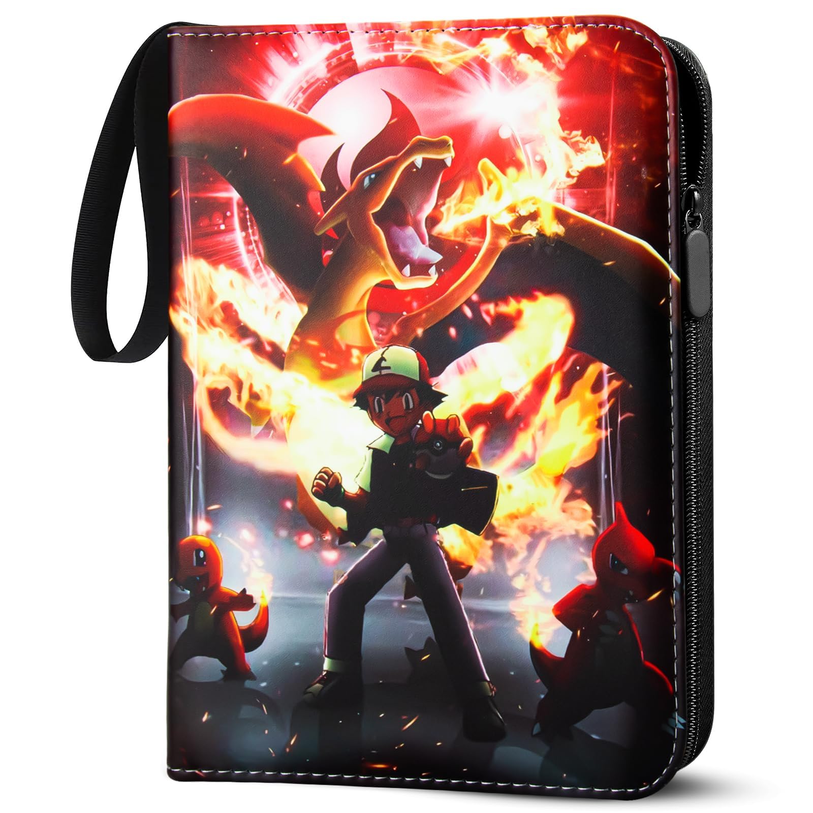 Sammelkarten Album,Sammelalbum für Pokemon Karten,900 Pockets 50 Seiten 9 Taschen Sammelbuch Sammelkartenalben,PU-Oberfläche Wasserdicht Karten Halter Heft Ordner Buch