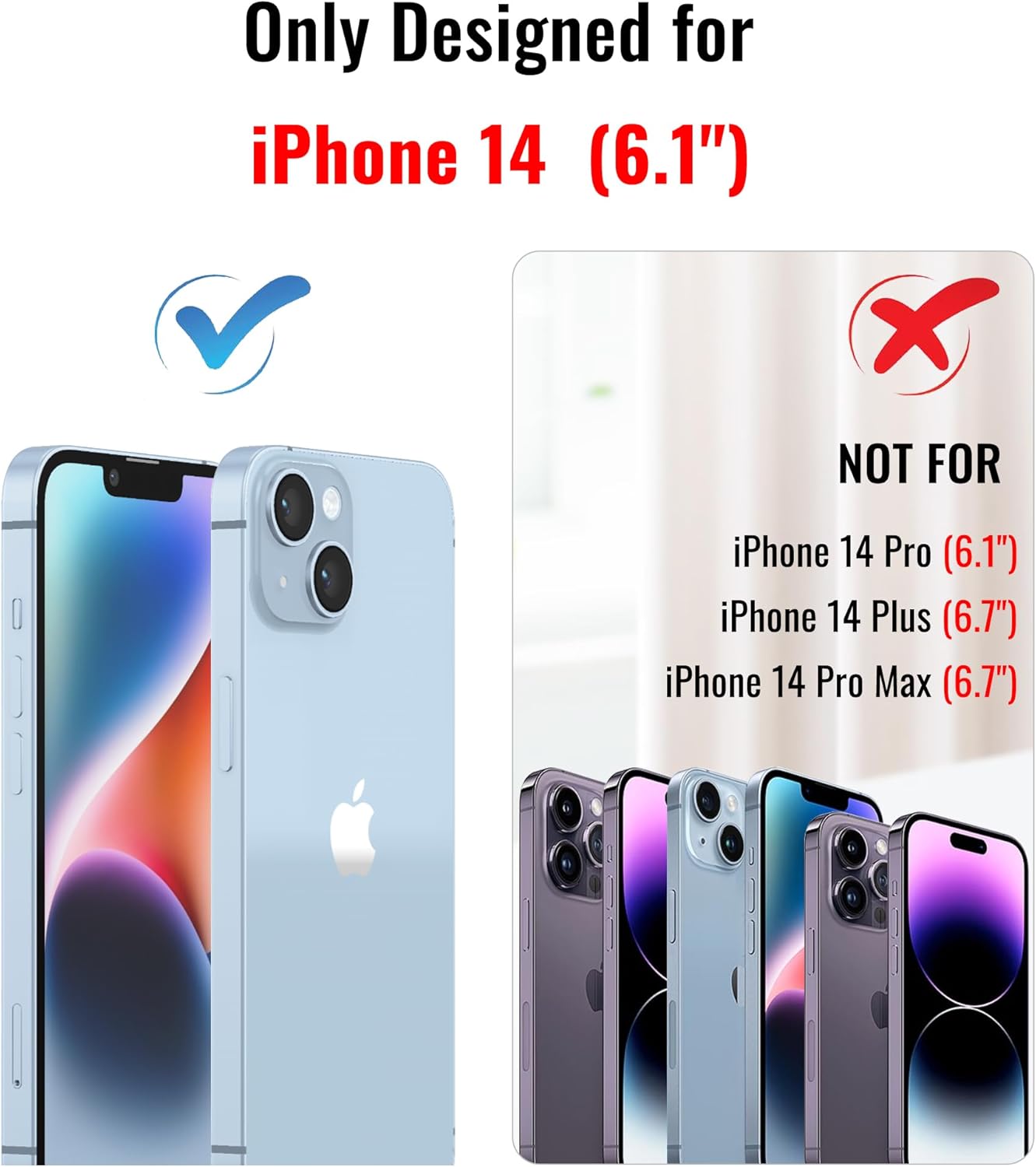 Compatible with iPhone 14 Case with Stand, Premium Slim Liquid Silicone Phone Cases for iPhone 14 6.1" Compatible with MagSafe Magnetic Ring Kickstand Case Full Camera Protection, Light Blue