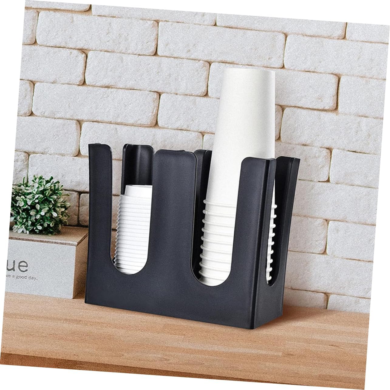Alipis Wide Range Paper Cup Storage Rack Straw Storage Box Cup Holder Desktop Dispenser Rack