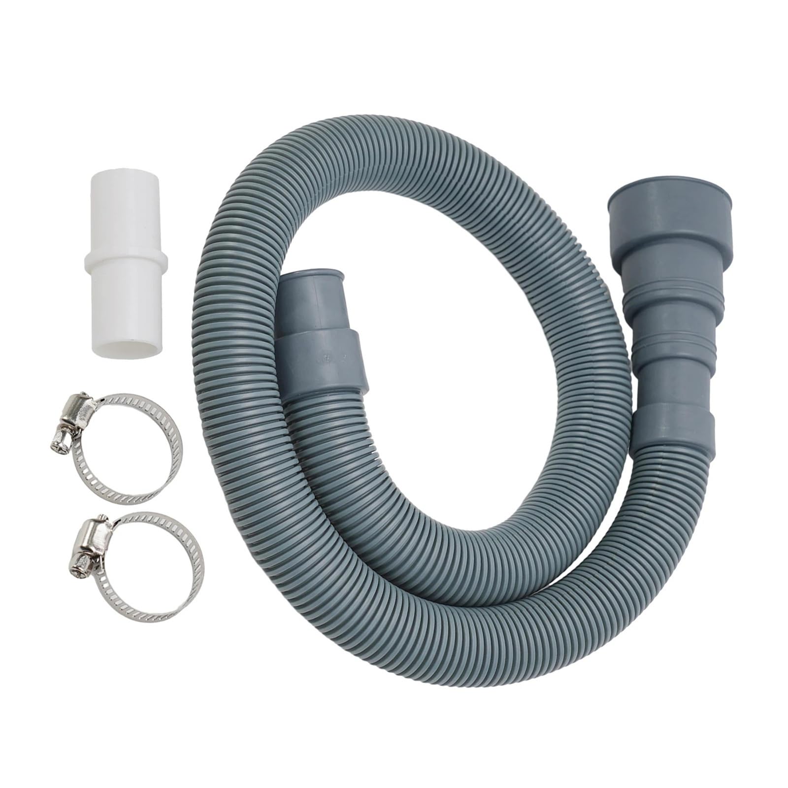 Desagüe For Lavavajillas De Lavadora De 70/150/200 Cm, Tubo De Extensión Con Juego De Abrazaderas De Conexión De Manguera Conectora(150cm)