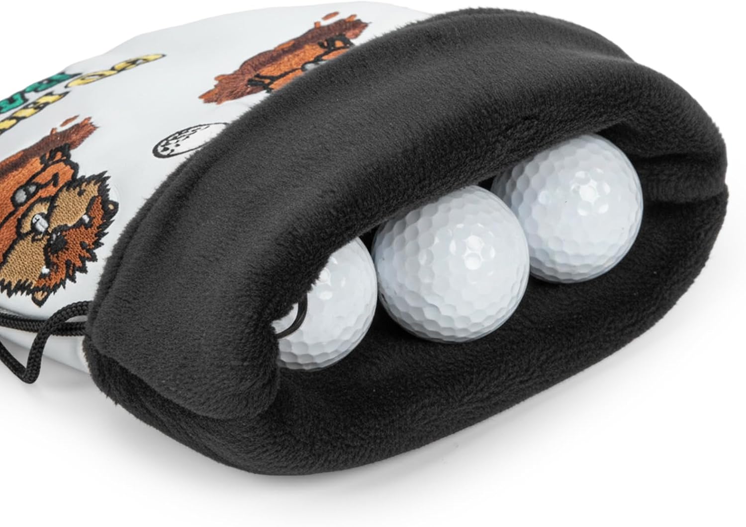 Valuables Pouch Funny Golf Ball Pouch Bag w/Drawstrings image 4
