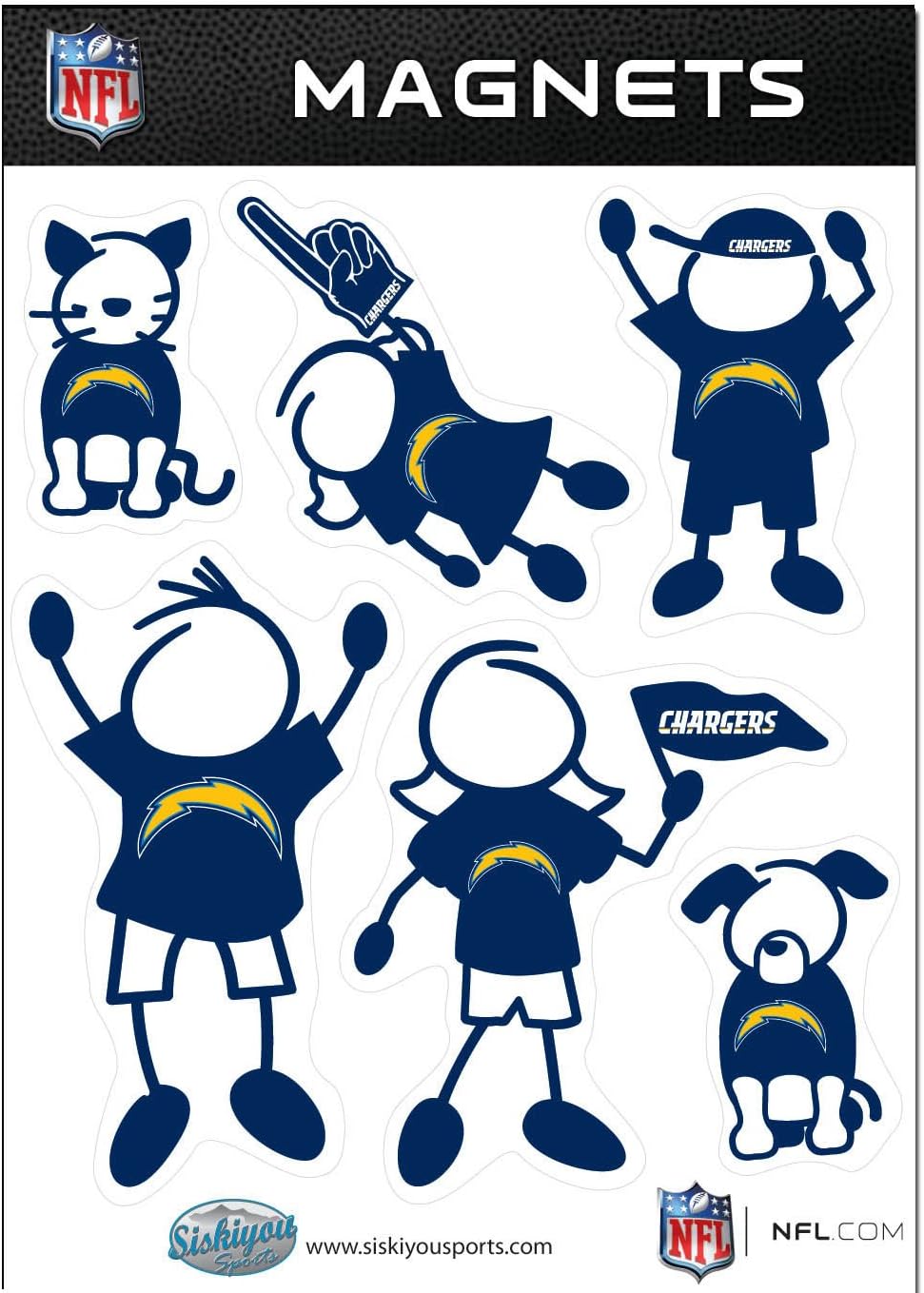 NFL Siskiyou Sports Fan Shop Pittsburgh Steelers Family Magnet Set One Size Team Color : Everything Else