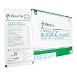 Generic Powder Free Latex Surgical Gloves, Size 8, 50 Pairs/Box