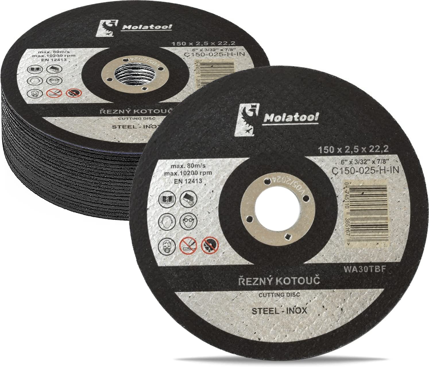 20 Dischi Da Taglio 150x2.5mm Per Smerigliatrice - Per Metallo E Acciaio Inox - Foto 11