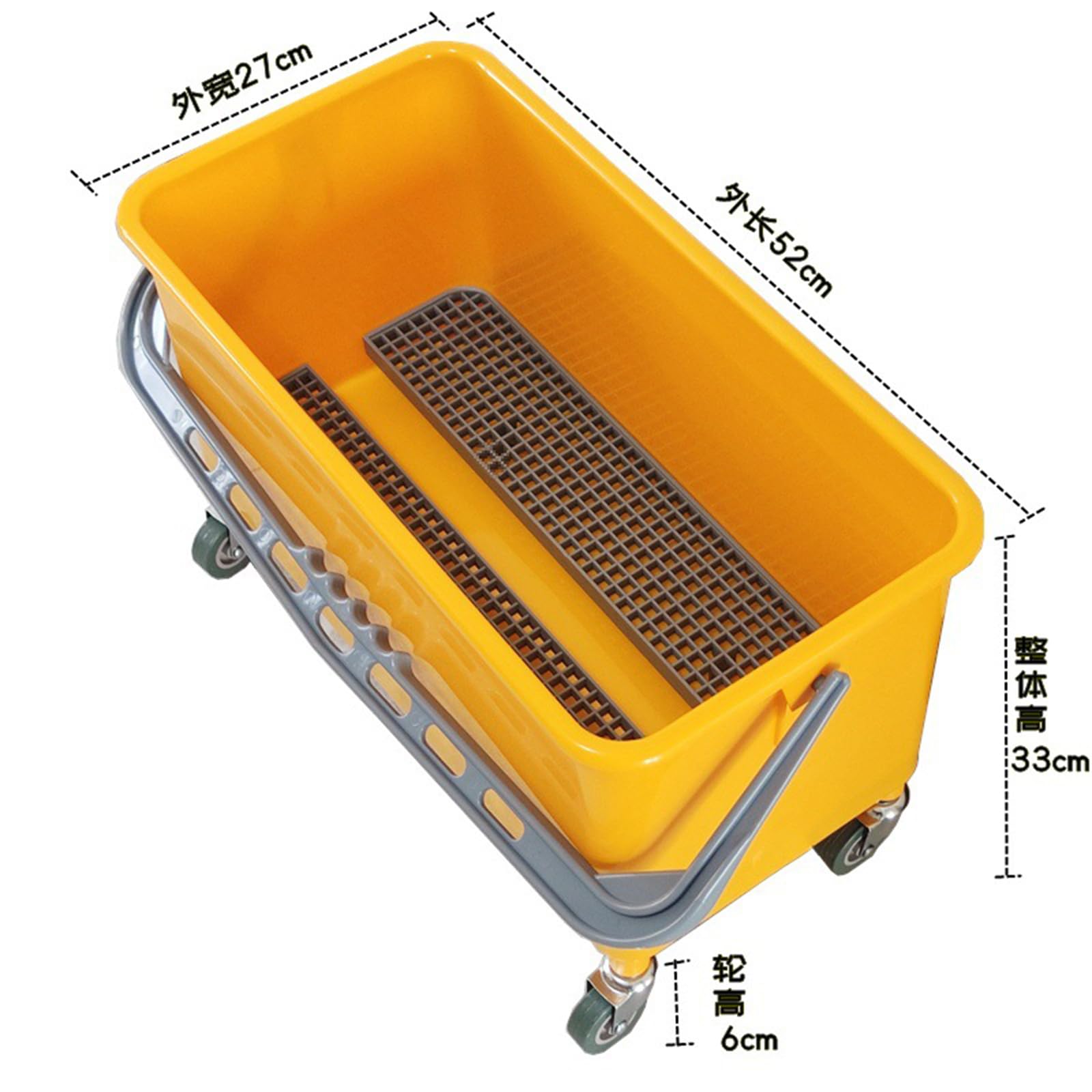 Seau à Franges en Microfibre, pour Le Nettoyage Professionnel et Le Lavage/essorage/Nettoyage Industriel intensif, B