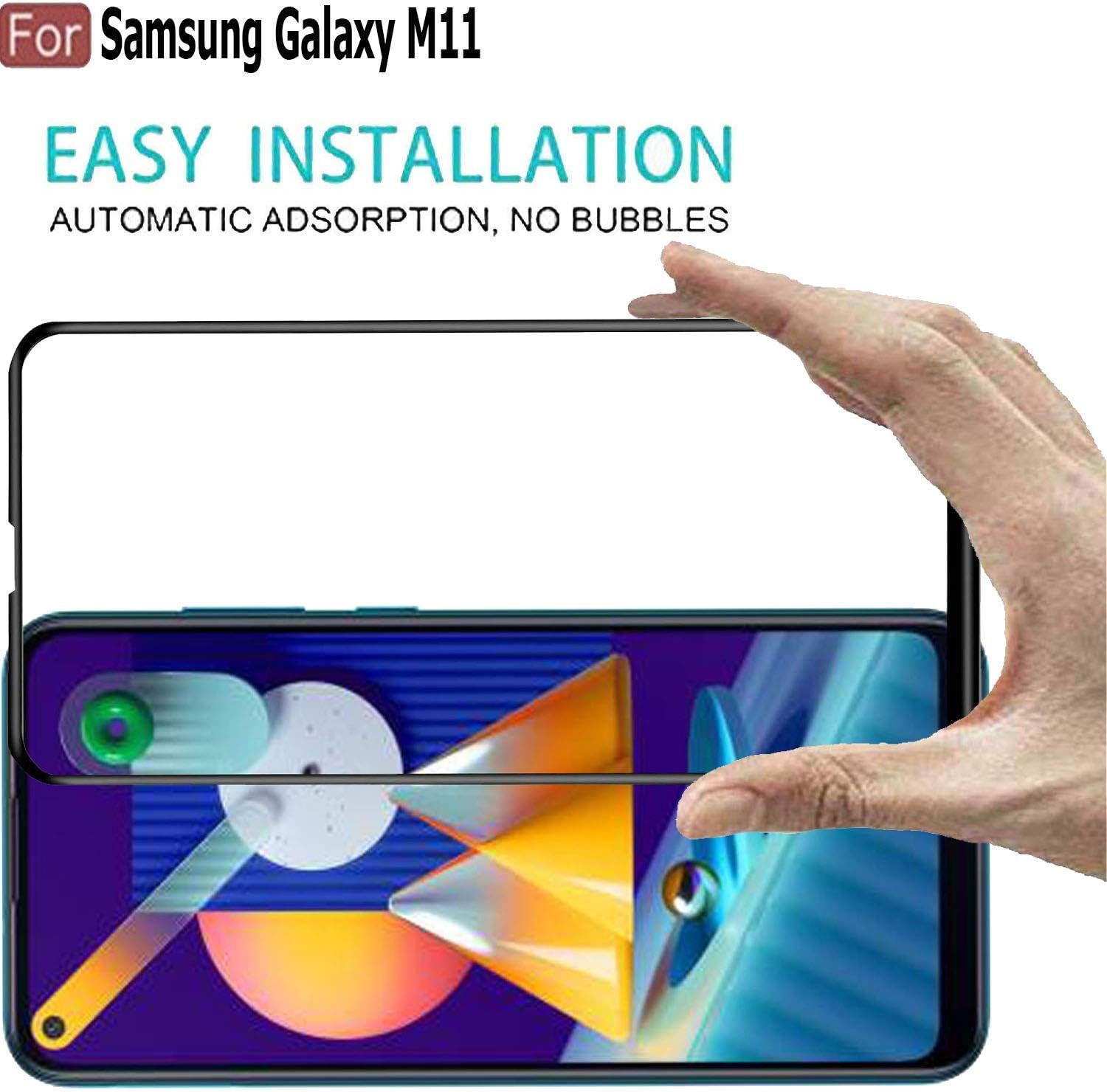 4-Pack MP-MALL 2 Pack Tempered Glass Screen Protector + 2 Pack Camera Lens Protector Compatible for Samsung Galaxy A21, 9H Hardness Installation Frame