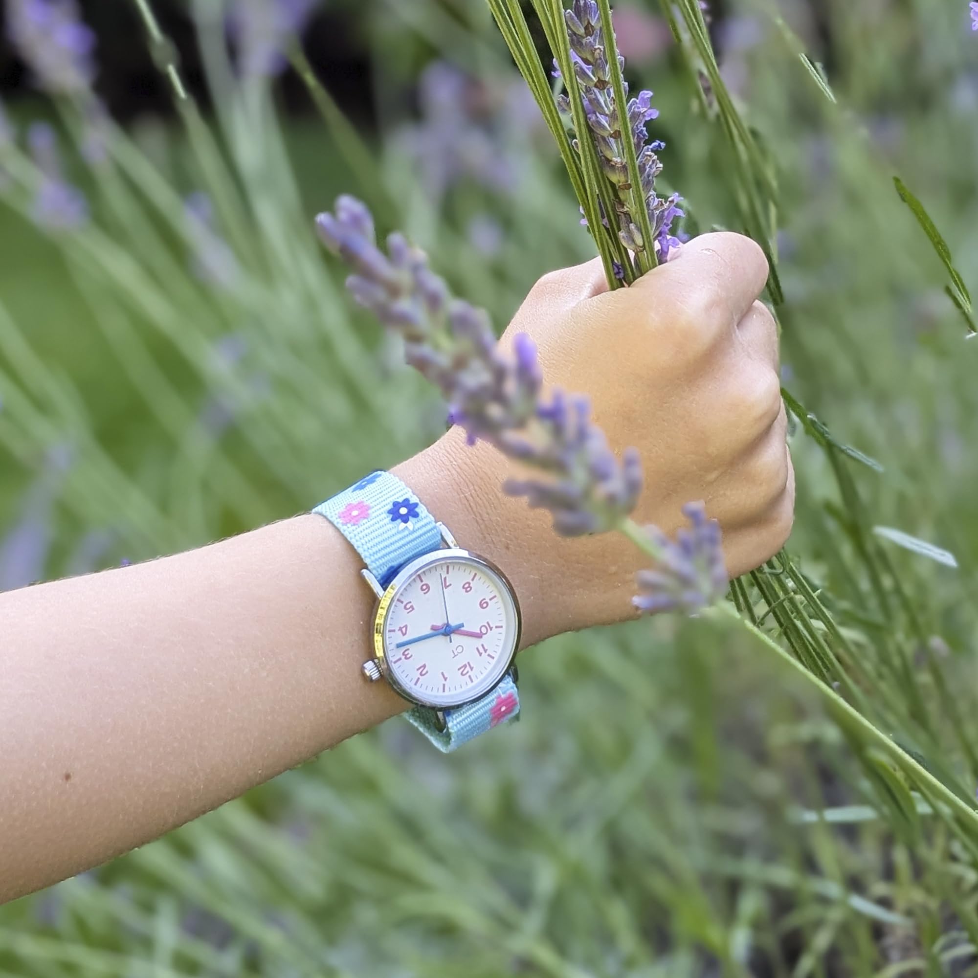 Cool Time Kids Kinderuhr für Jungen und Mädchen, Nylon Armband