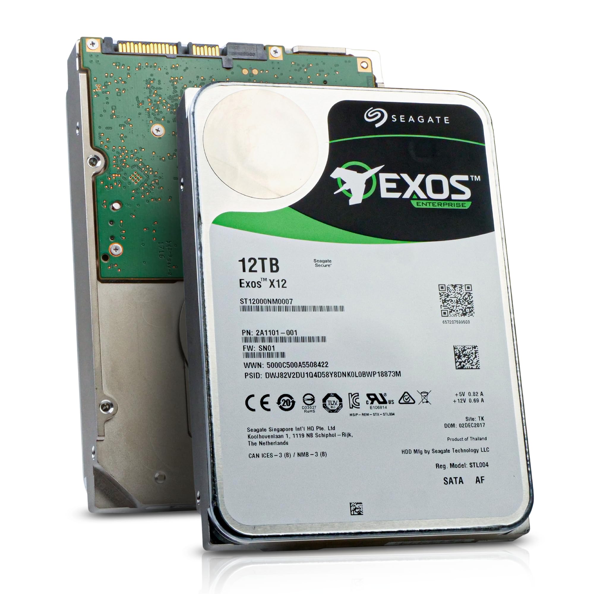 Amazon.com: Seagate Exos x12 12TB SATA 6Gb/s 256MB Cache