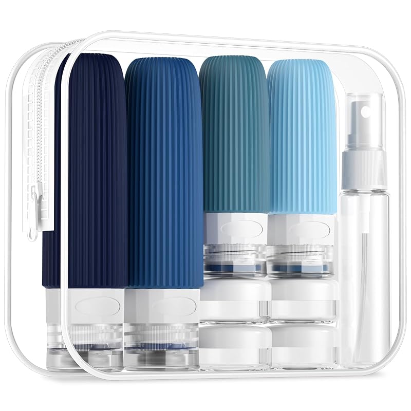 Mrsdry Kit com Frascos Recarregáveis para Viagem, 16 Peças