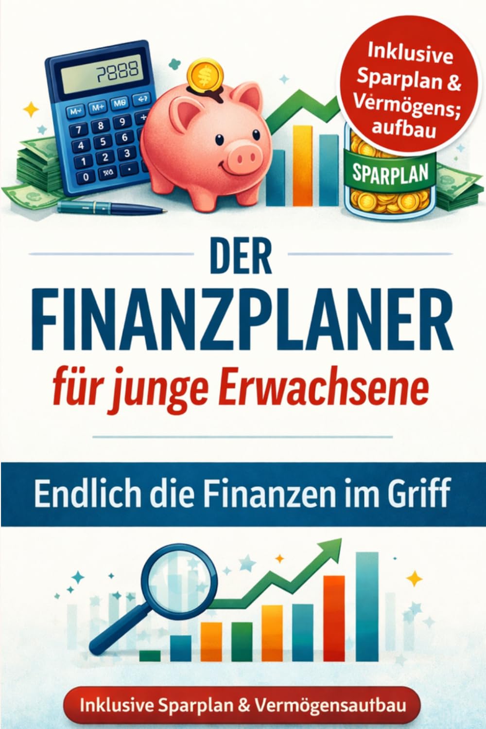 Finanzen im Griff – Mein Finanzplaner für junge Erwachsene: Budget planen, Geld sparen und Vermögen aufbauen – Das praktische Workbook mit Sparplan, Budget-Tracker und Finanzübersicht