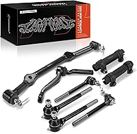 A-Premium 8-Piece Steering Kit: Inner/Outer Tie Rod Ends, Center Link, Idler Arm for Chevy S10 Blazer GMC Jimmy Sonoma 1996-2005 RWD