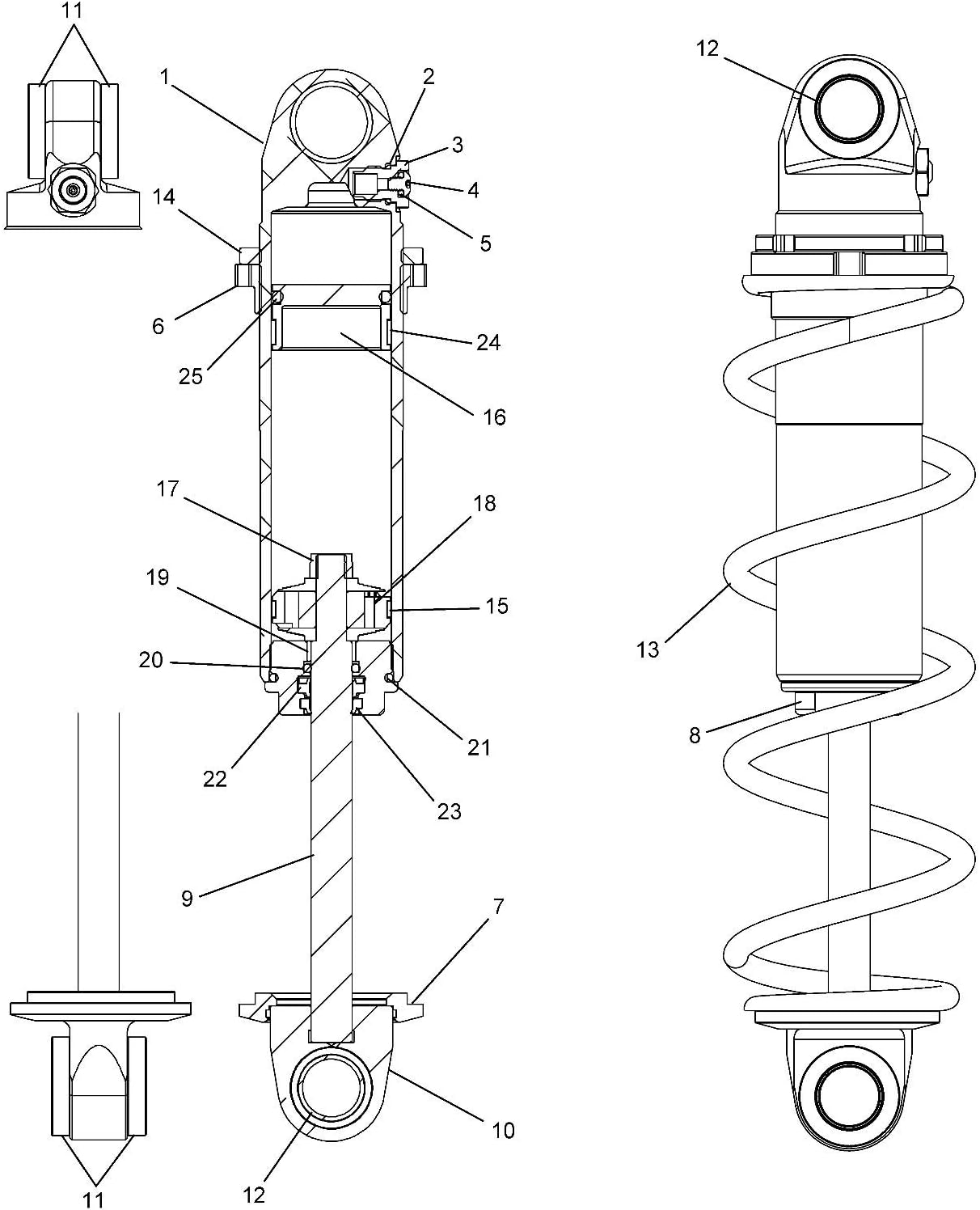Polaris Snowmobile Shock, Walker Evans, Coil Over, Genuine