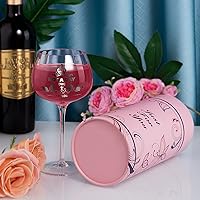 Vista 3 de Regalos para mujeres, "Not a Day Over Fabulous" Copas de vino personalizadas, Regalos de cumpleaños, Copas de vino, Regalos del día de la madre