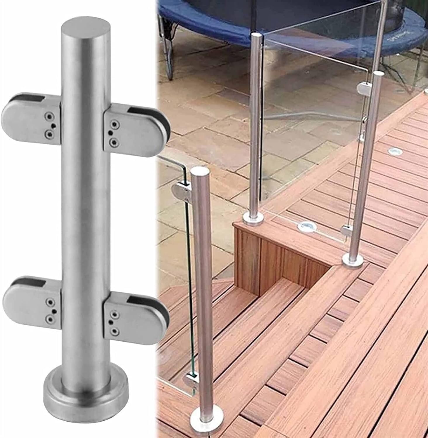 Poteau garde corps verre pince Balcon Terrasse Système De Poteaux De Poteau garde corps verre pince Balcon Terrasse Système De Poteaux De