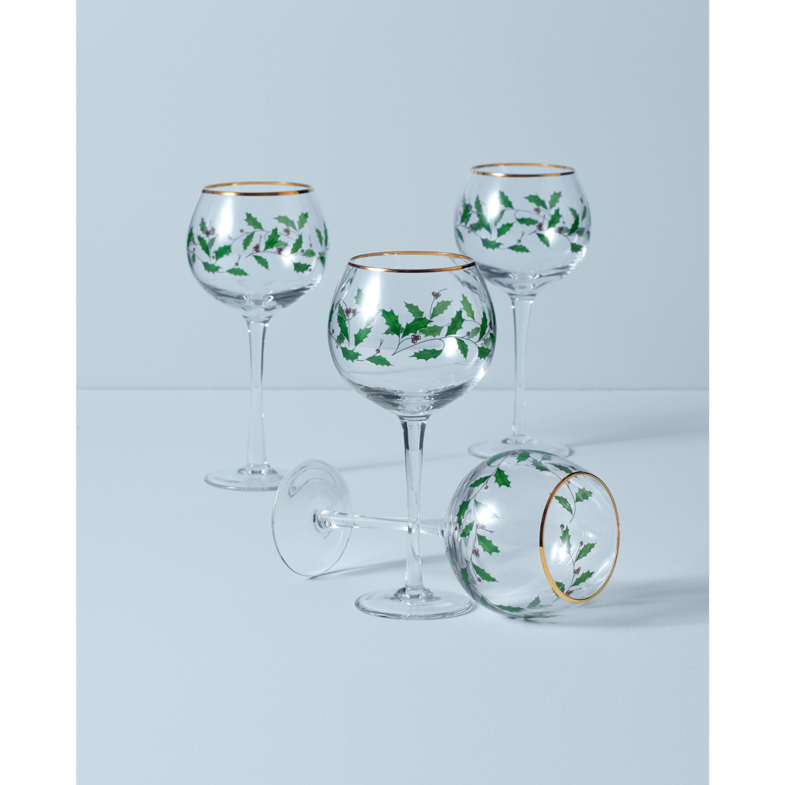 Lenox wine glasses christmas Clearance