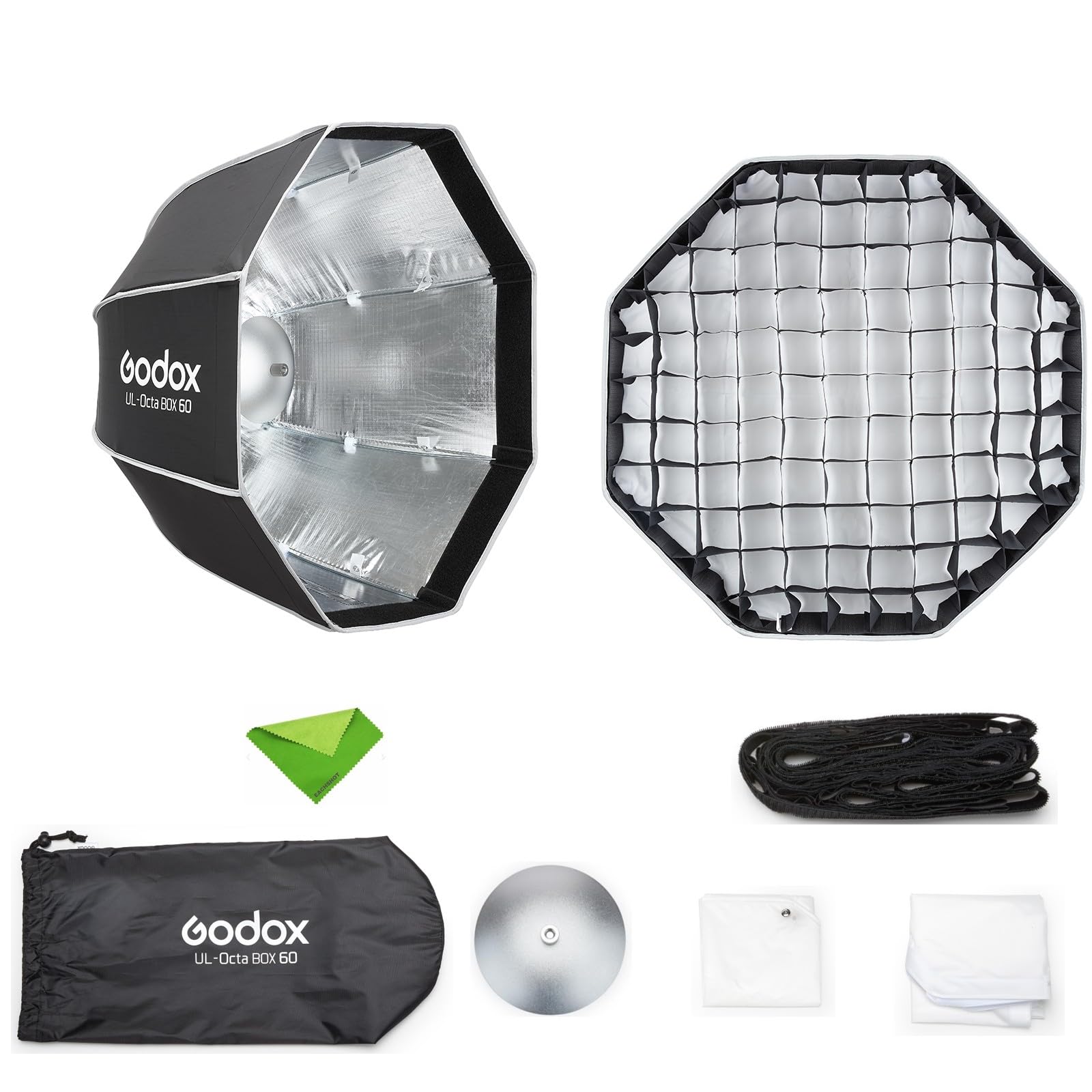 Amazon | Godox UL-Box Octa-60 23.6インチ/60cm 八角形ソフトボックス