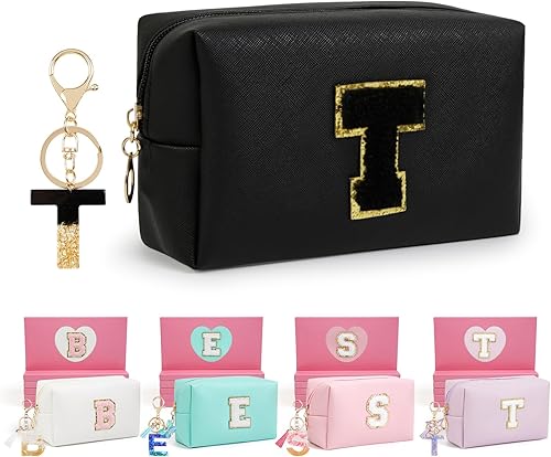 Miniatura 27 de Regalos de cumpleaños para mujeres y ella, bonita bolsa de maquillaje de viaje, bolsas de cosméticos de gran capacidad para mujeres, bolsa de Rosa
