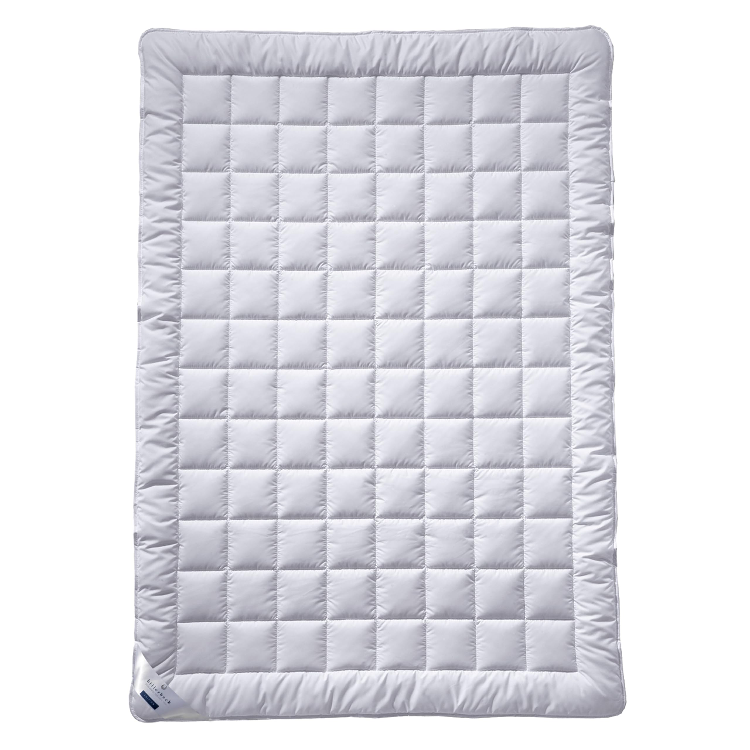 billerbeck Bettdecke E48 Kairo - Ganzjahresdecke – 155 x 220 cm –Decke mit 60 % Kamelhaar 40 % Wolle, Weiß