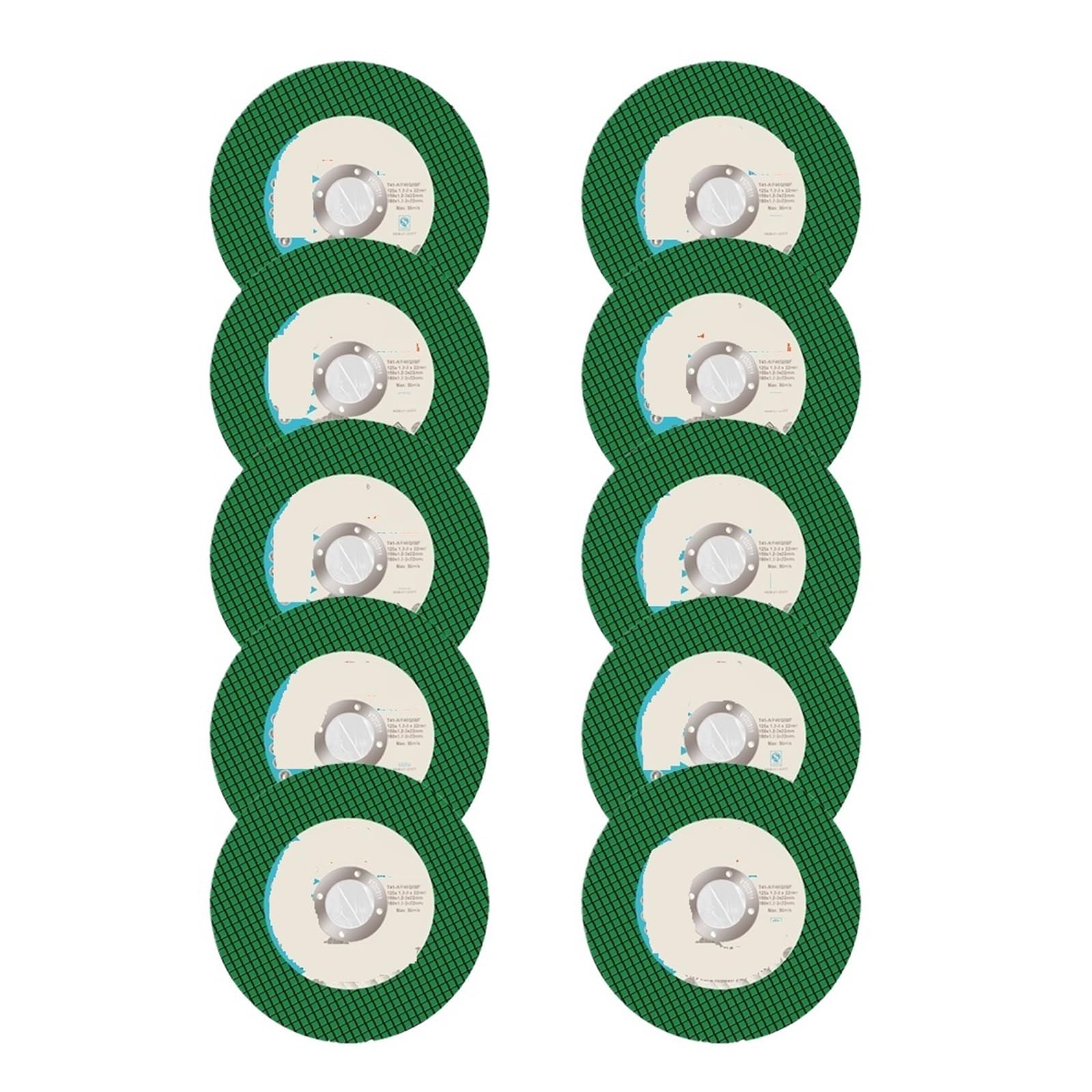 Disco de Corte Disco de Corte de Metal de 125 mm for Amoladora Angular, Acero Inoxidable, Pulido de Resina de Corte, Doble Malla, Ultrafino, 10/20 Unidades(10pcs)