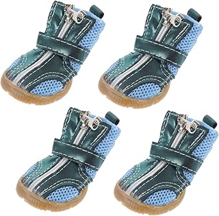iplusmile 4 Pçs Sapatos Para Animais De Estimação Botinhas Para Patas De Cães Sapatos De Cachorro Respiráveis Vip Pets Sapatos De Praia Para Cães Sapatos De Pata De Cachorro Sapatos