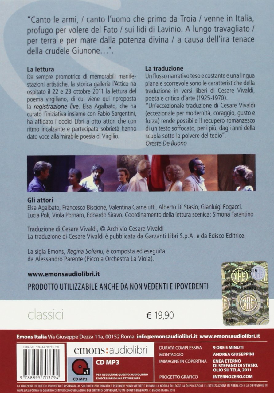 La grande epica: Odissea-Iliade-Eneide. Audiolibro. 3 CD Audio formato MP3 (Classici)