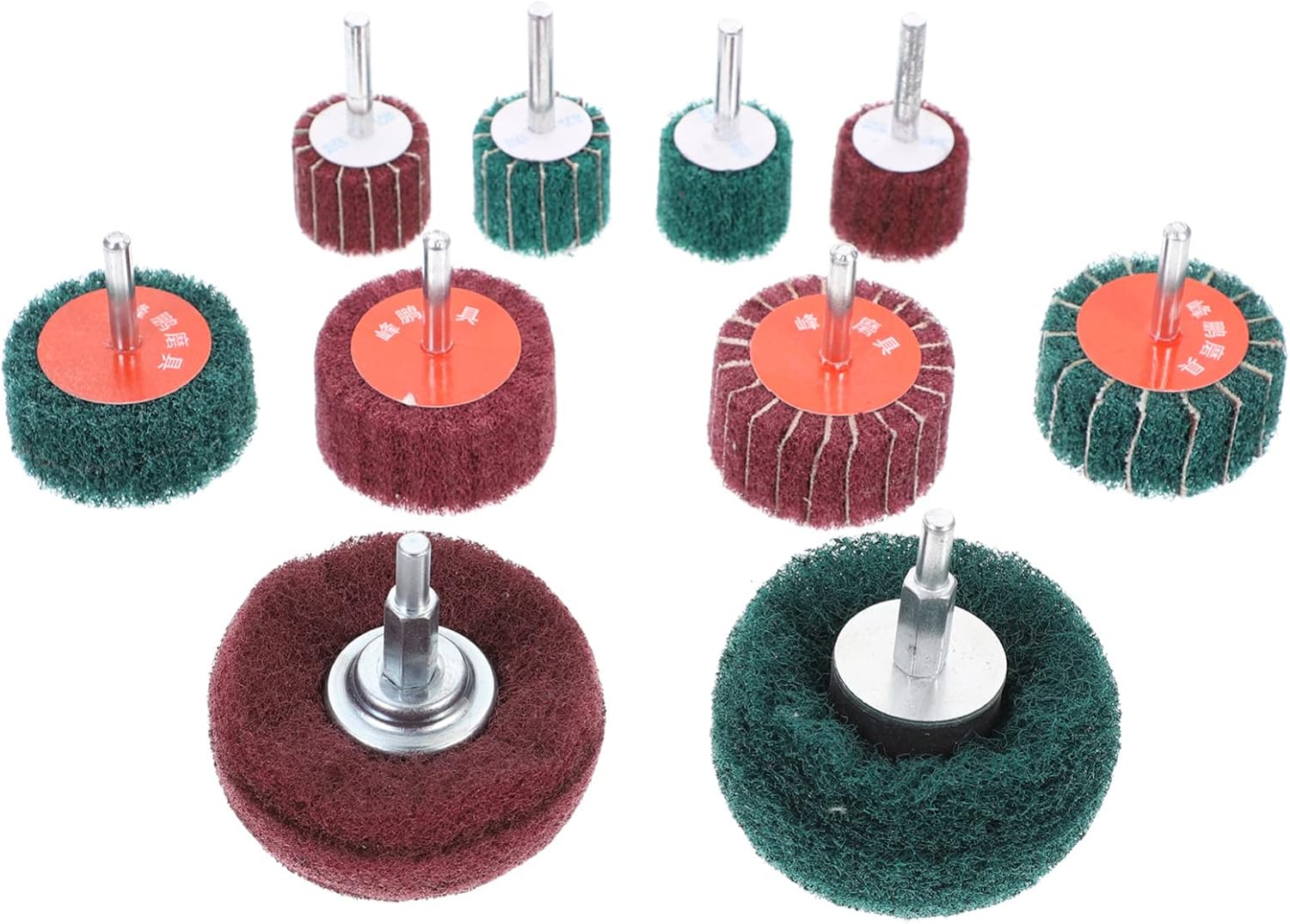 Abrasive Buffing Polishing Wheel, Rotary Tool Polishing Bits Scouring Pads Wheel Polishing Scrubbing Tools for Metal Polishing Polishing
