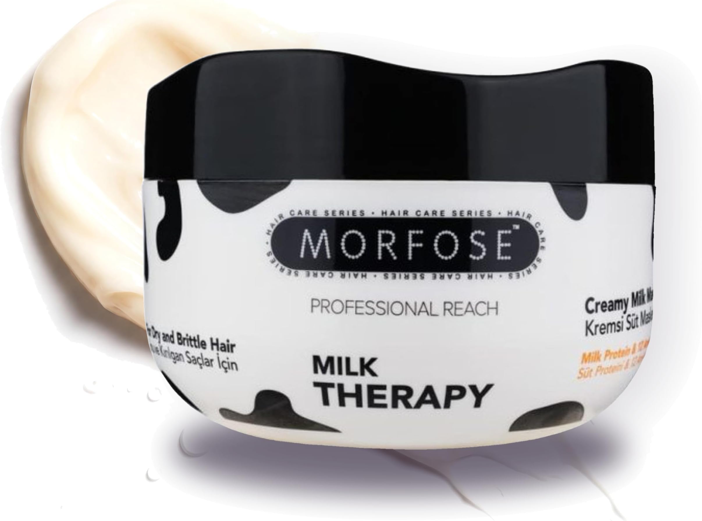 Professional Milk Therapy Hair Mask and Deep Conditioner for Dry Damaged Hair, Salon Deep Conditioning Treatment for Frizzy Hair, 16.9 Fl Oz