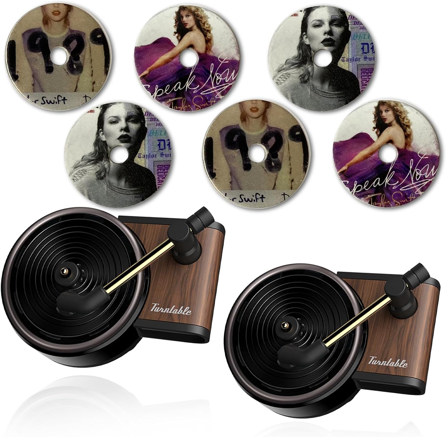 glahorse Car Record Player Taylor Air Freshener, 2pcs Car