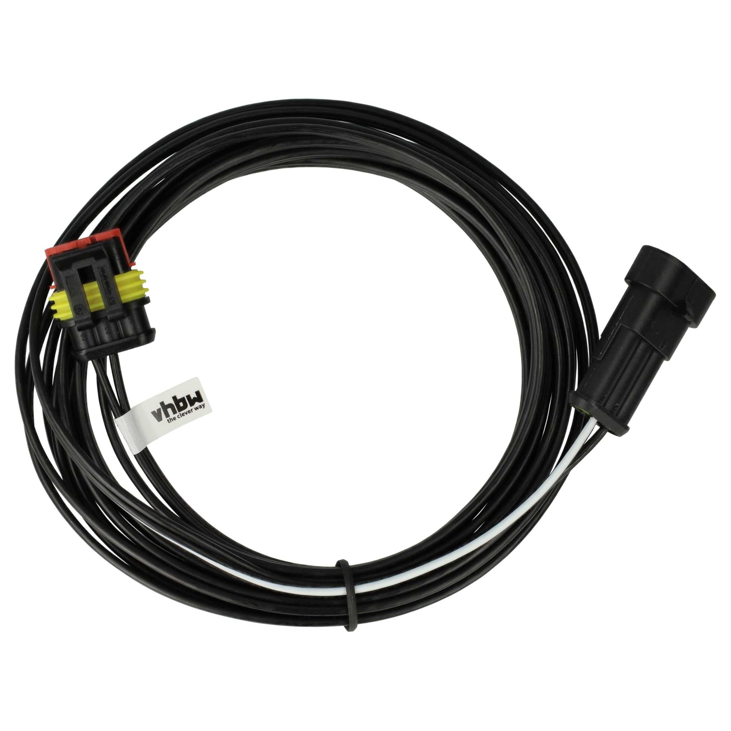 vhbw Set Compatible con Gardena Smart Sileno Free 600 | cortacésped 1x fuente alimentación, 1x bateria 3400 mAh, 1x cable baja tensión de 5 m