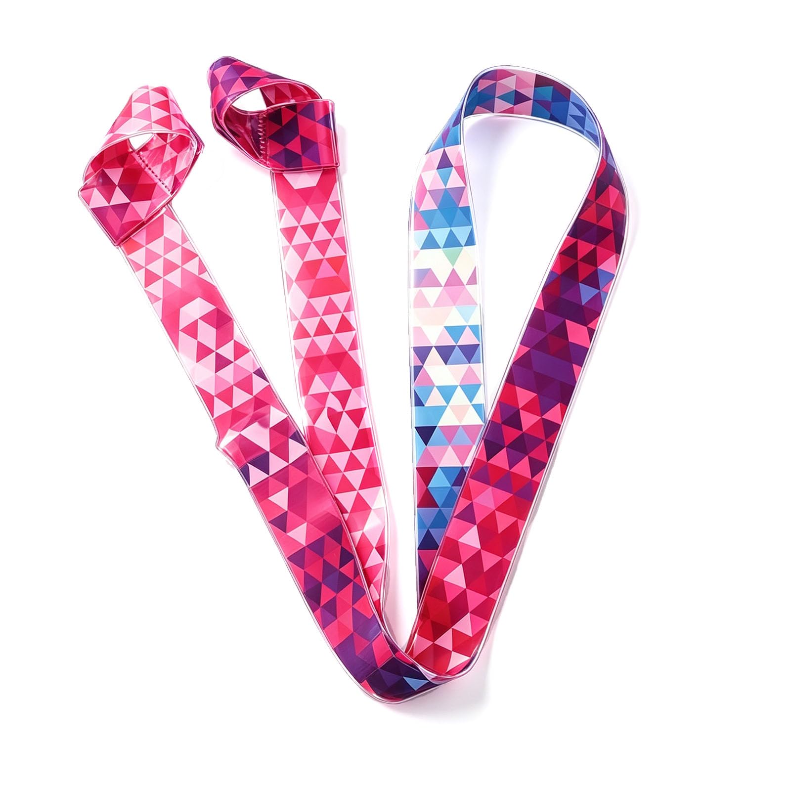 EMTPJAL Printed Adjustable Non-Elastic Yoga Mat Strap, 173 x 3.8cm Cotton Carrier Sling & Stretching Strap for Yoga Pilates Fitness