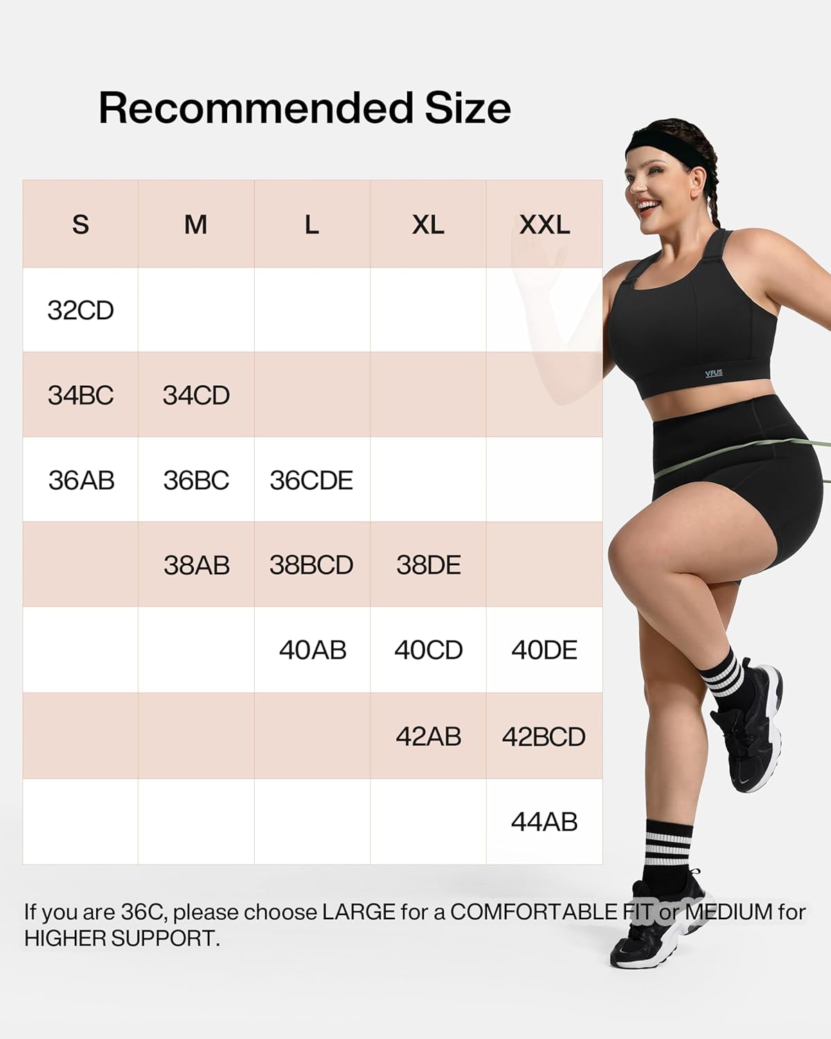 High Impact Sports Bra Molded Cup Adjustable Criss Cross No Bounce Wireless Workout Bra for Large Breasts - Image 6