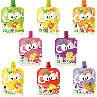 ヴィタビオ オーガニック クールフルーツ ８種アソートセット 90g×各1個（計8個） (有機フルーツスムージー)(有機JAS認証品)