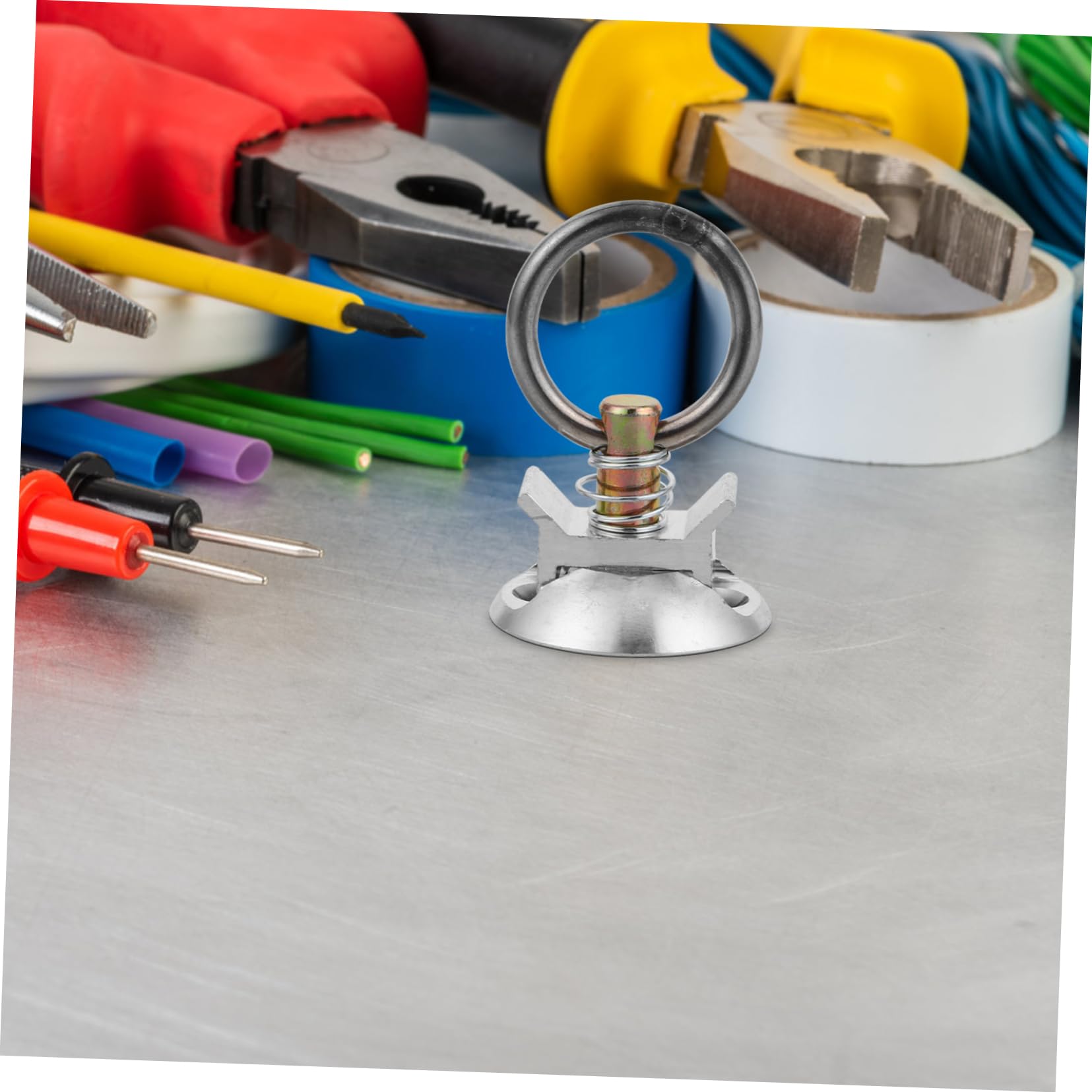 Cabilock Anclaje Redondo De Liberación Rápida Kit De Amarre Para Automóvil Fijación Rápida Alta Capacidad De Carga Material De Aluminio y Acero Inoxidable