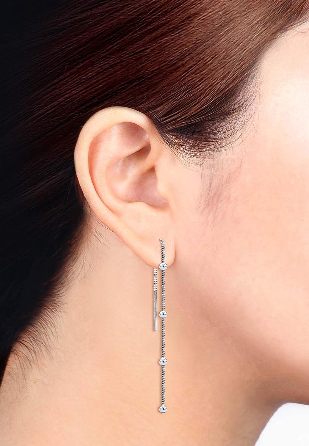 Elli Women's 925 Sterling Silver Dangle & Drop Earrings 302312018, 5 mm - Image 5